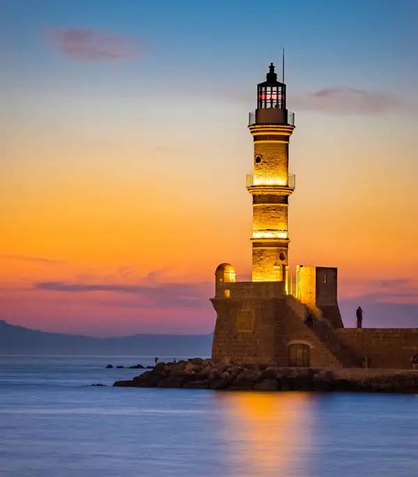 Lighthouse during golden hour