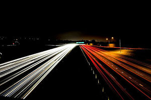 Freeway at night