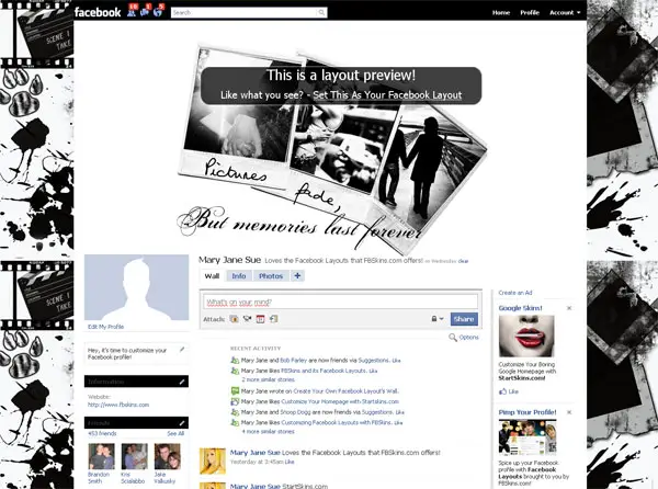 Facebook theme