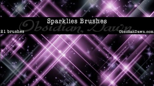 Sparklies Photoshop and GIMP Brushes