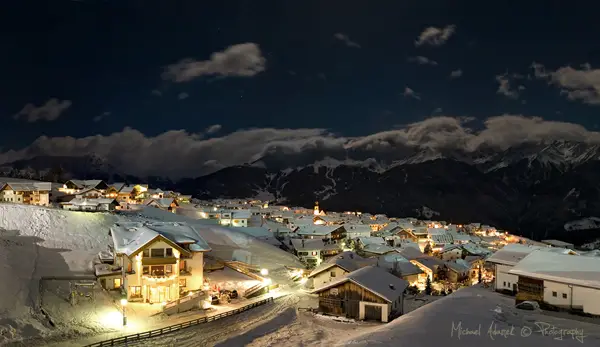 Photo by Michael Adamek: small village at night