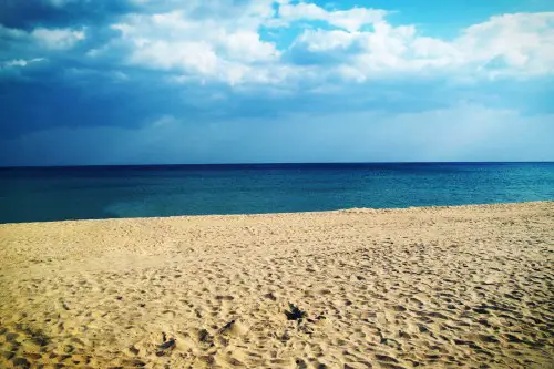 Beach with Sign Removed