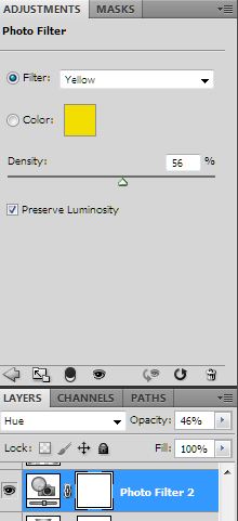 Yellow Photo Filter 56