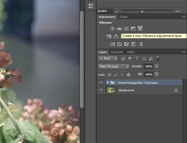 Create a Vibrance adjustment layer. 