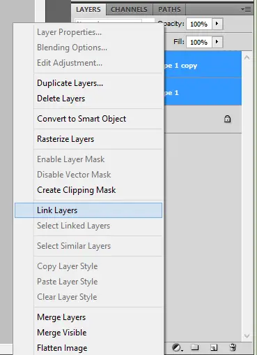 Layers can be linked together, which will allow them to be moved around as a single unit.