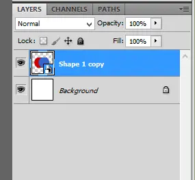 Our two layers have been converted to a smart object. The layers are still separate within the smart object and can be restored.