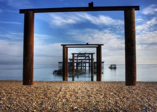 Brighton beach makes for a rather dull landscape shoot, however since the fire of the west pier many photographers have taken advantage of this unusual monument.. including myself.