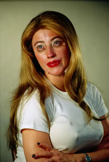 Often it's good to over etherize features, this can make for a rather disturbing addition to an image. By Cindy Sherman