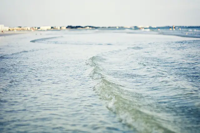 Shooting just above the water gives this side-angle shot a bit more pizazz.