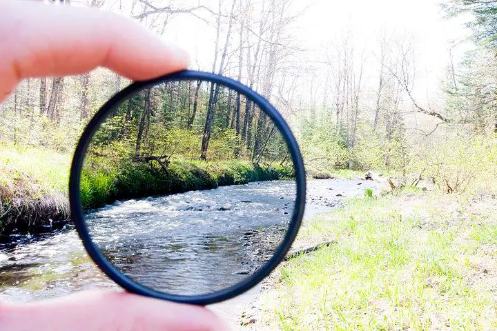 The effects of a neutral density filter; reducing glare and causing contrast and pop.