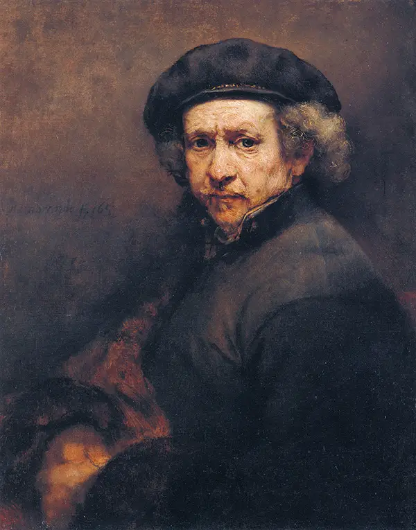 Rembrandt, "Self portrait"