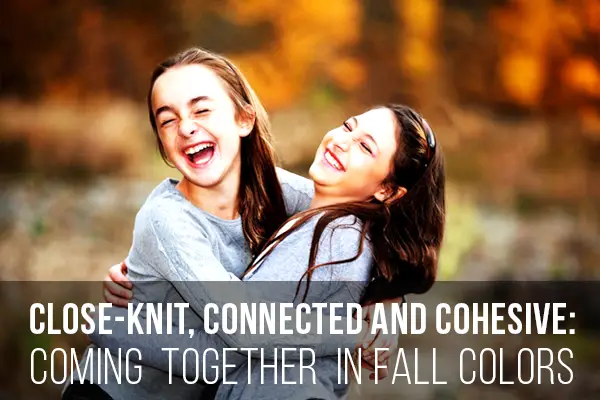 Close-knit, Connected and Cohesive:  Coming  Together  in Fall Colors
