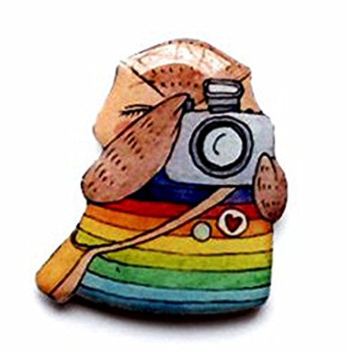 Owl Photographer Lover Brooch