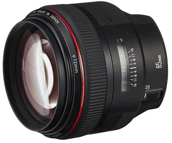 Canon EF 85mm f/1.2L II USM lens