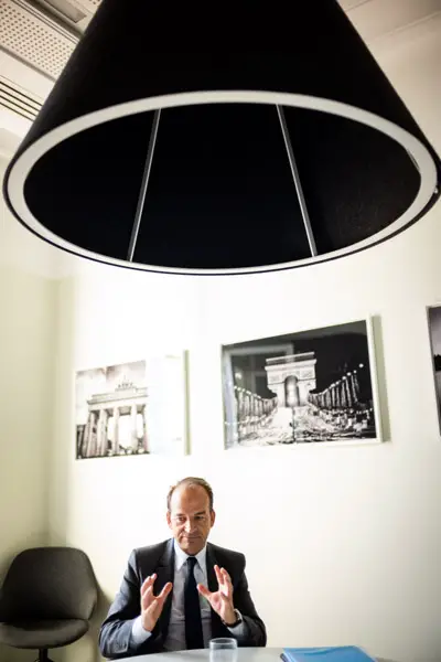 man in suit in room