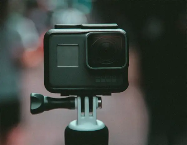 Gopro on a selfie stick