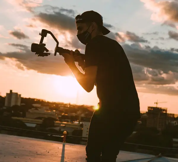 gimbal on top of building