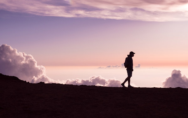 silhouette of a man