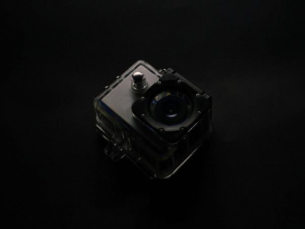 GoPro camera in case