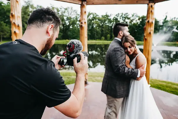 Couple being photographed