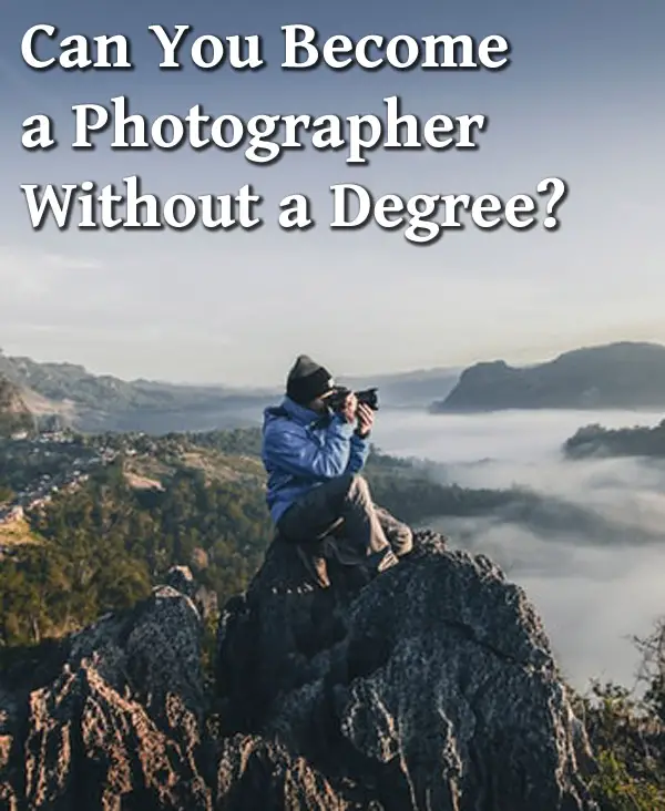 photographer on a mountain top