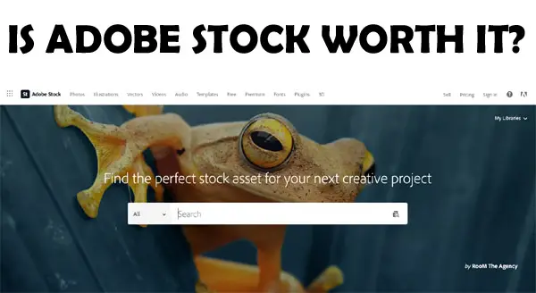 Adobe Stock main page