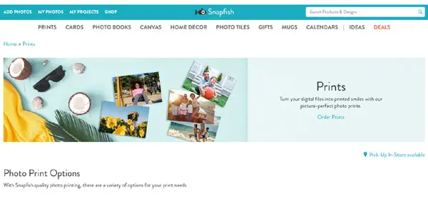 Snapfish website