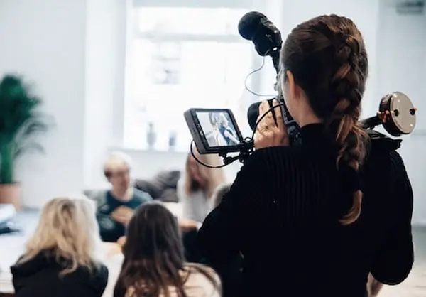 Girl shooting video