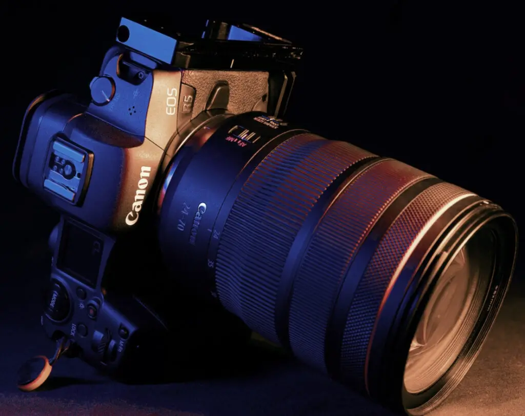A Canon camera
