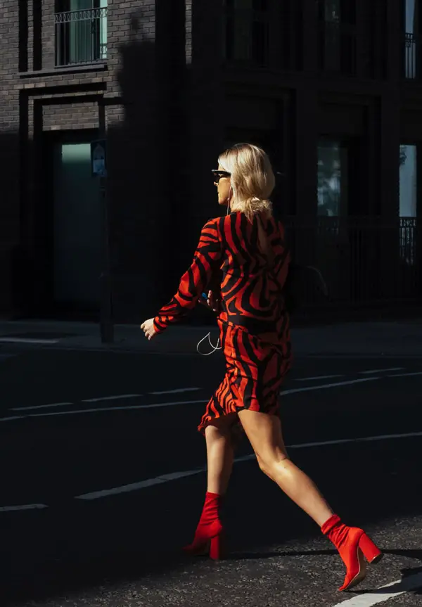 Street style fashion photograph of a woman