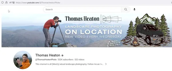 Thomas Heaton youtube channel