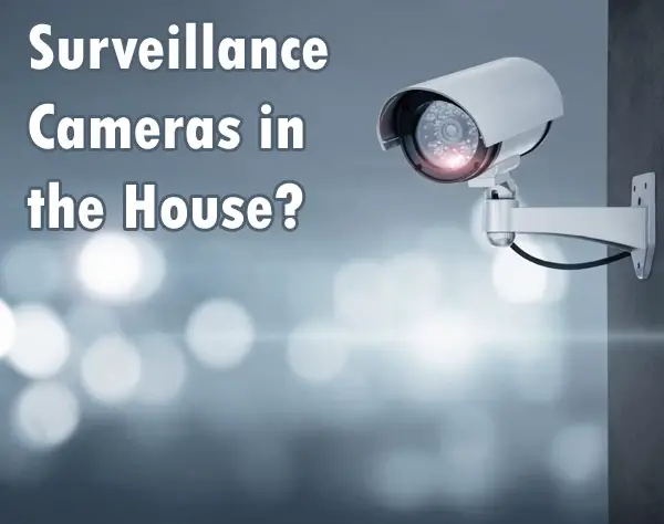surveillance camera on house