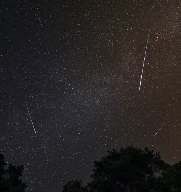 Meteor shower photo