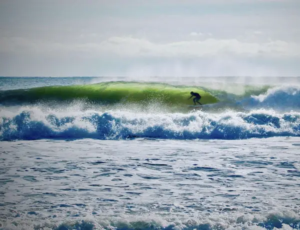 Rule of thirds in surfing photography