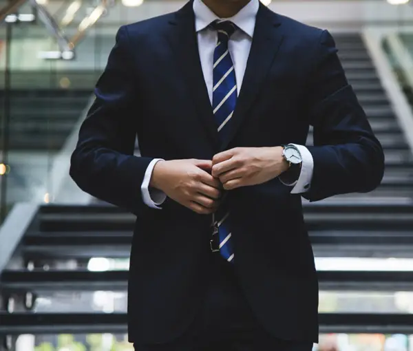 man in corporate attire